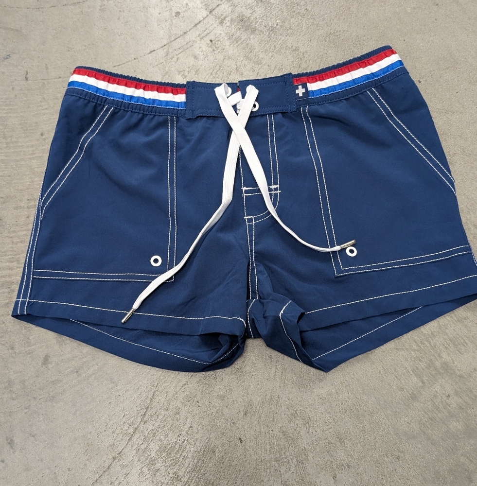 Andrew Christian Blue Swim Shorts, Small